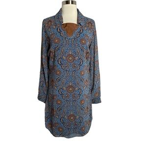 Cabi Floral Tunic Dress with V-Neck Detail